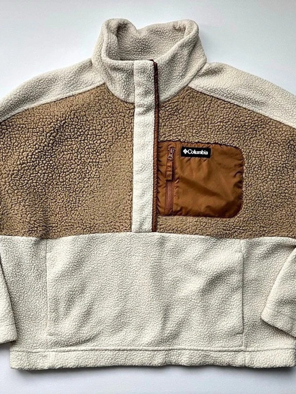 Columbia Outdoor Cabincore Sherpa Fleece Gorpcore Cozy Mountain Casual Fall